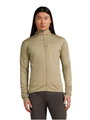 Icebreaker Fleecejacke Descender Merino Blend 300 RealFleece mit Kapuze (Merinowolle, atmungsaktiv) sandbraun Herren